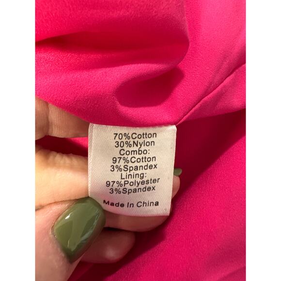 Tuckernuck Lace Willow Blouse Size M Stand Collar Scalloped Hem Desk To Drinks - Picture 13 of 14